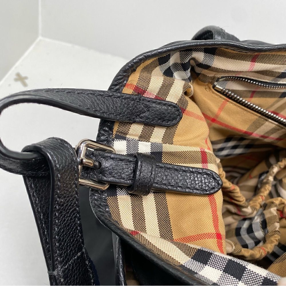 Burberry Flap Nylon Diaper Bag Black - Picture 11 of 15